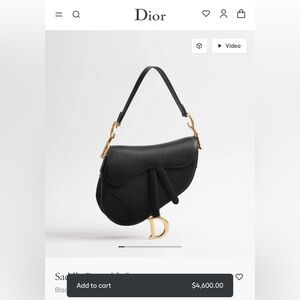 Dior Saddle Bag